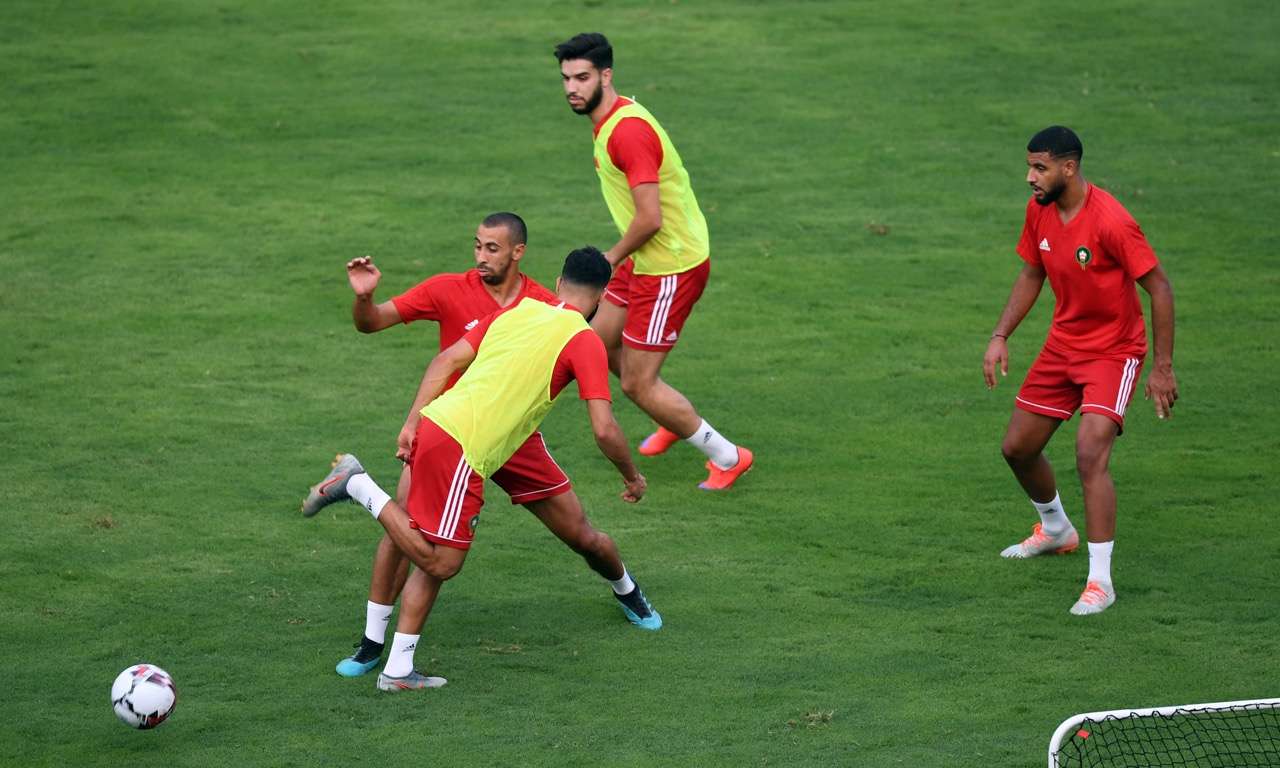 من مران المنتخب المغربي