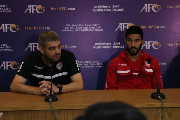 تشيوبوتاريو ومعتوق في المؤتمر الصحفي