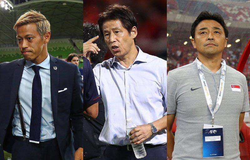 من اليسار هوندا ونيشينو ويوشيدا