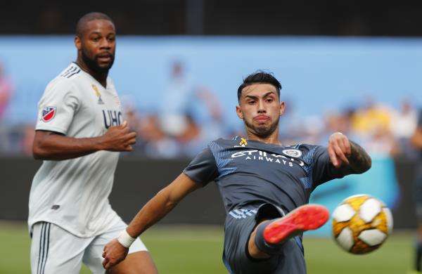 لقطة من مباراة نيويورك سيتي ونيو إنجلاند ريفوليوشن