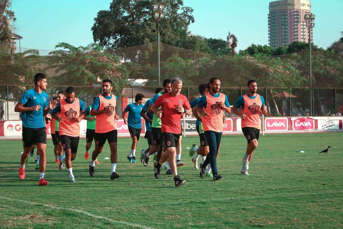 جانب من مران الأهلي 