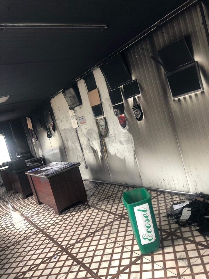 آثار الحريق