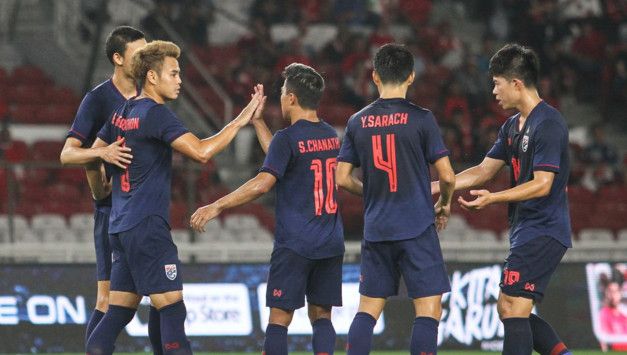 فرحة لاعبي تايلاند