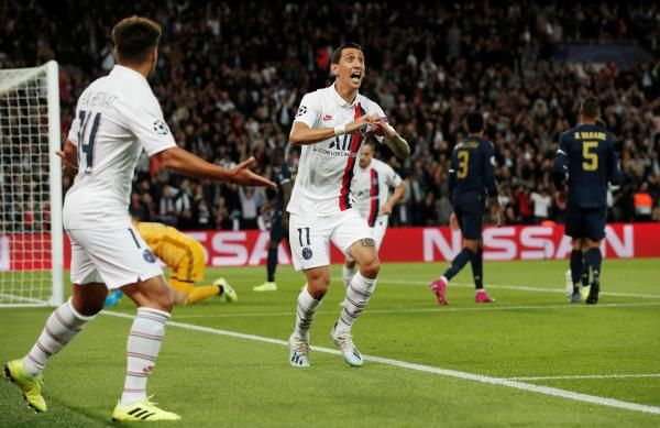 دي ماريا يحتفل بهدفه في ريال مدريد