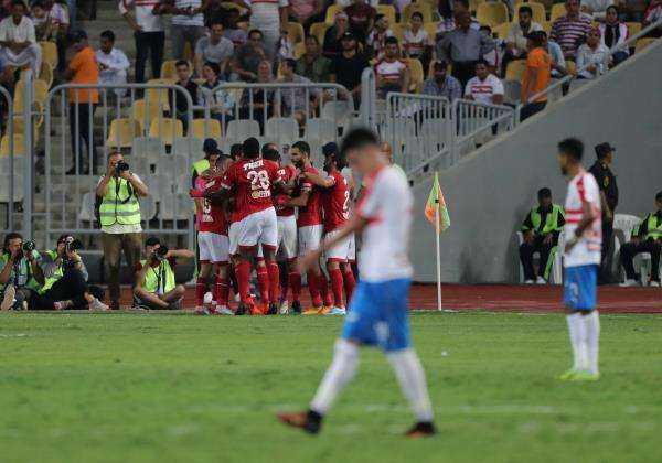 فرحة لاعبي الأهلي