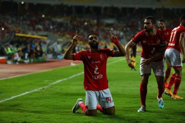 فرحة لاعبي الأهلي