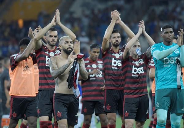 فرحة لاعبي فلامنجو 