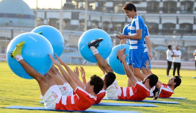 أنطونيو في تدريبات الزمالك