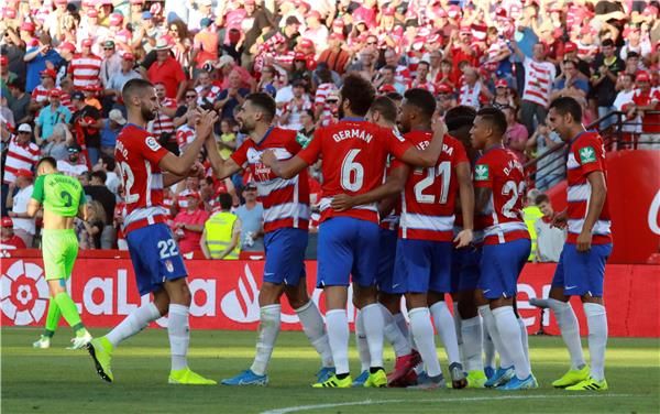 فرحة لاعبي غرناطة 