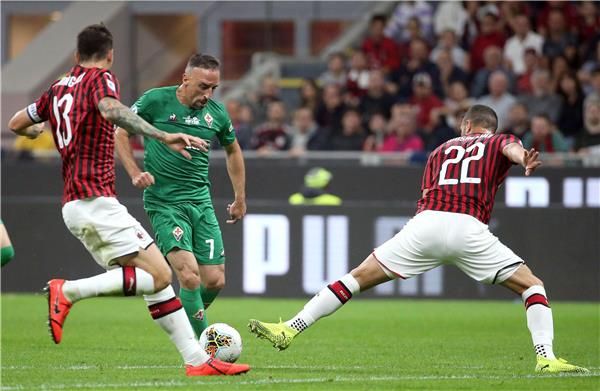 فرانك ريبيري خلال اللقاء