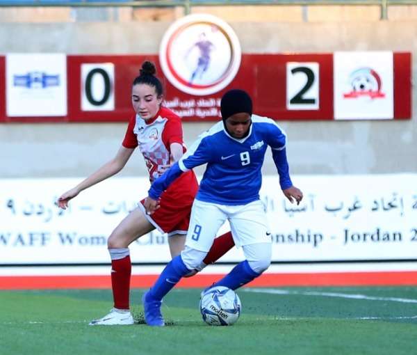 من مباراة شباب الأردن وفريق أبو ظبي