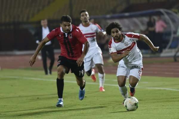 من مباراة الزمالك وإف سي مصر