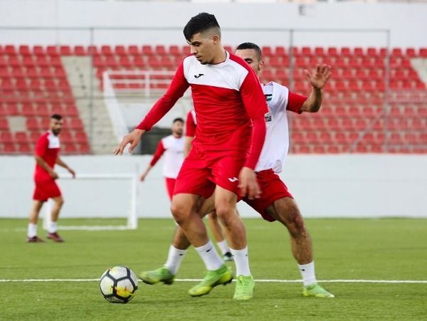 من تدريبات المنتخب الفلسطيني 