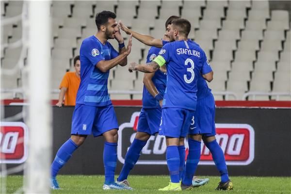 فرحة لاعبي اليونان