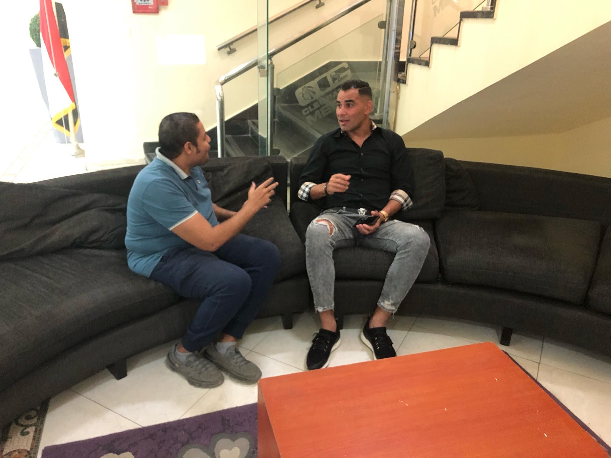 أحمد عيد مع مراسل كووورة