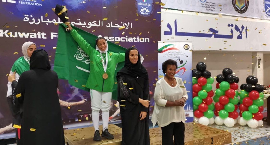 الحماد مع الميدالية الذهبية