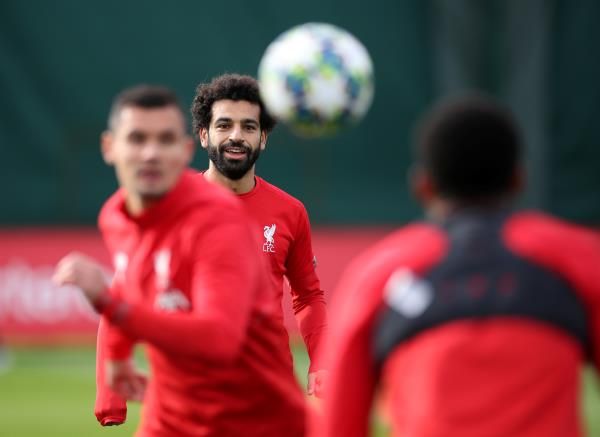 صلاح في تدريبات ليفربول