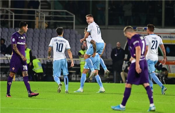 فرحة لاعبي لاتسيو