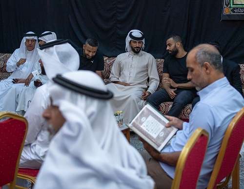 من عزاء والد اللاعب