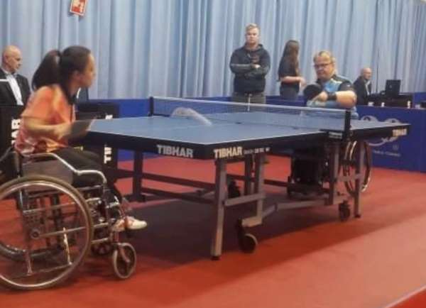 من أحد لقاءات أبو عوض في البطولة