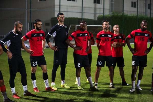 معسكر المنتخب الفلسطيني في الدوحة 