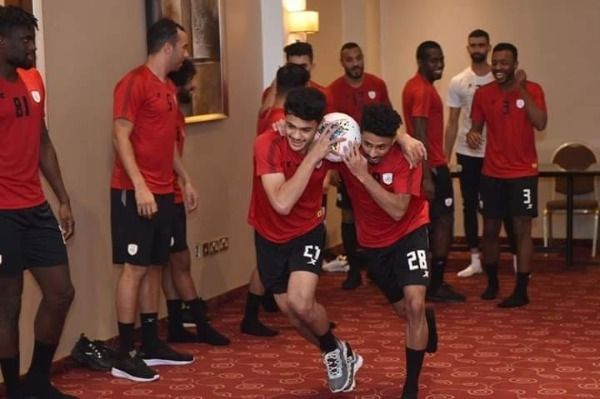 جانب من تدريبات الشباب السعودي