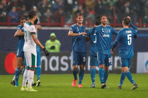 فرحة لاعبي يوفنتوس