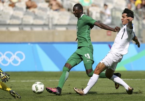 من لقاء نيجيريا والهندوراس في أولمبياد 2016