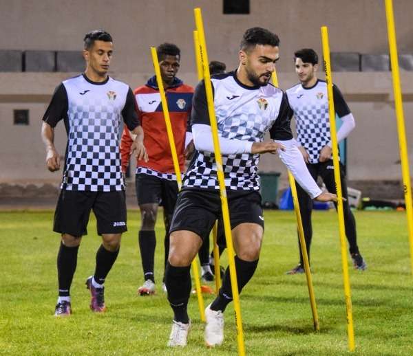 من تدريبات منتخب الأردن الأولمبي
