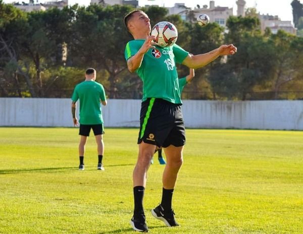 جانب من تدريبات أستراليا