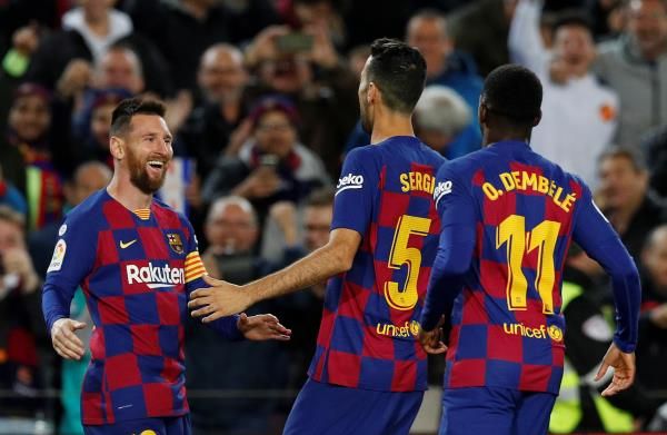 لاعبو برشلونة