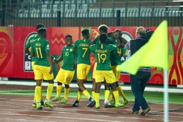 فرحة لاعبي جنوب أفريقيا