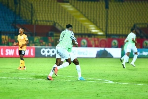 فرحة لاعبي نيجيريا