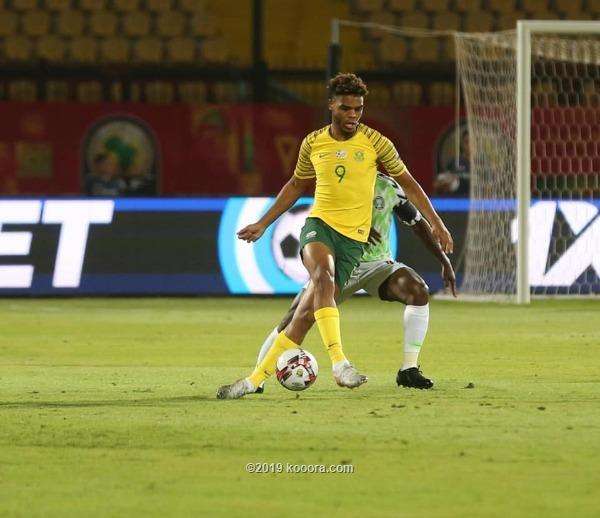 جانب من لقاء جنوب إفريقيا ونيجيريا