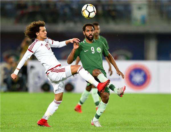 جانب من مباراة السعودية والإمارات بخليجي 23