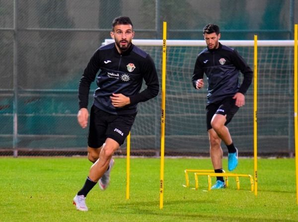 من تدريبات منتخب الأردن اليوم