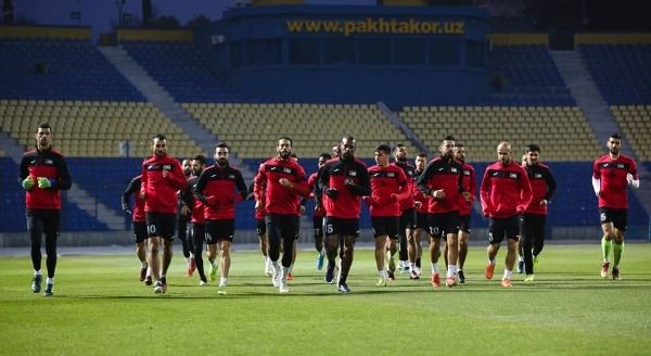 من تدريبات المنتخب الفلسطيني 