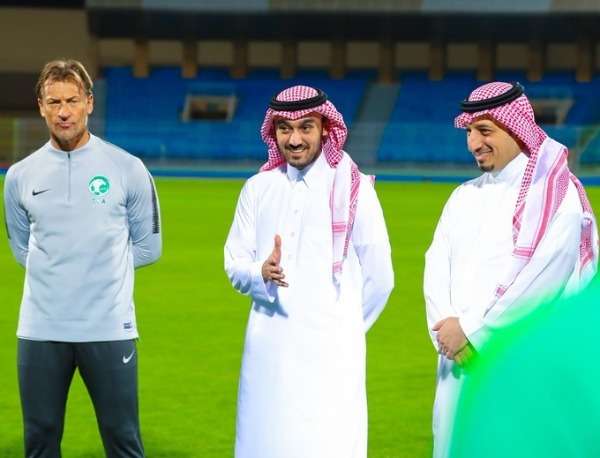 الأمير عبد العزيز والمسحل مع رينارد