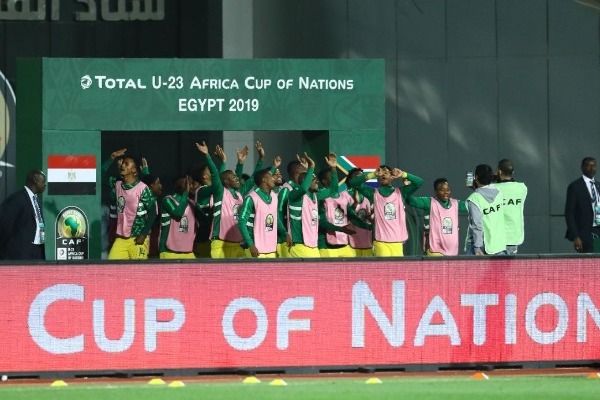 رقصة لاعبي جنوب افريقيا