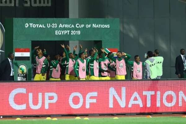 رقصة لاعبي جنوب افريقيا