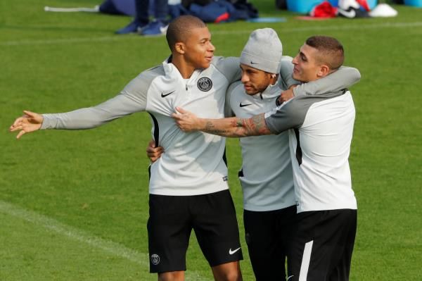 مبابي ونيمار وفيراتي