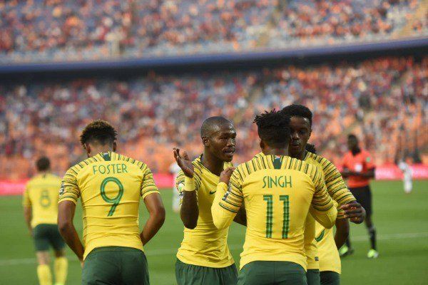 فرحة لاعبي جنوب إفريقيا