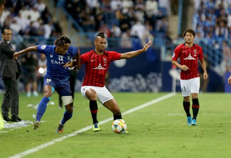 من لقاء الذهاب بين الهلال وأوراوا