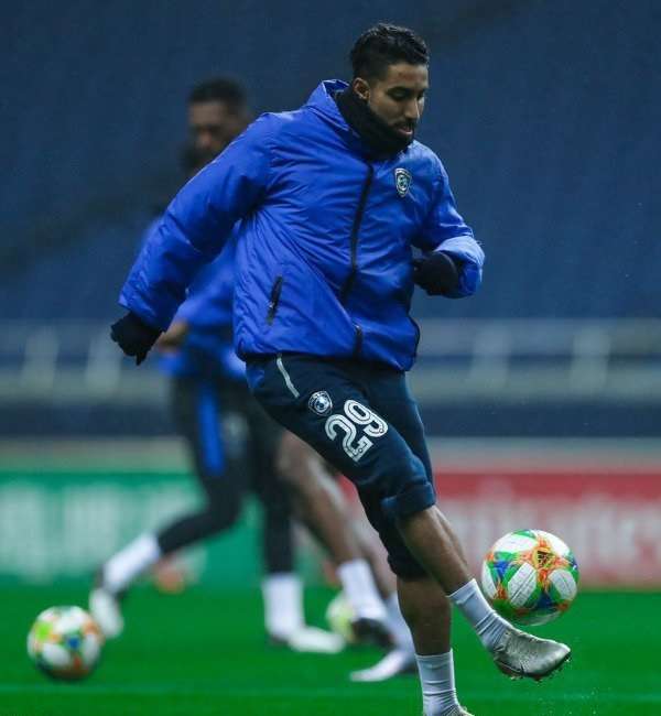 سالم الدوسري من مران اليوم