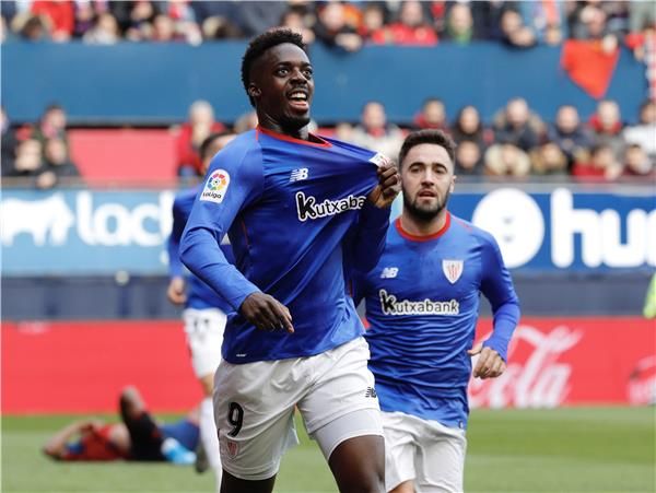 فرحة لاعبي بلباو 