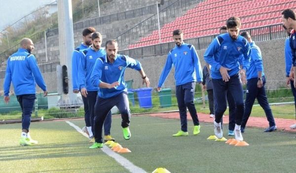 من تدريبات المنتخب الكويتي