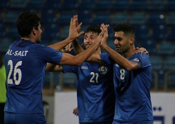 فرحة السلط بالهدف الثاني