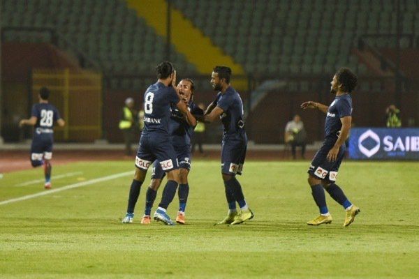فرحة لاعبي إنبي 