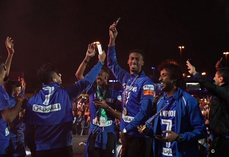 لاعبو الهلال السعودي