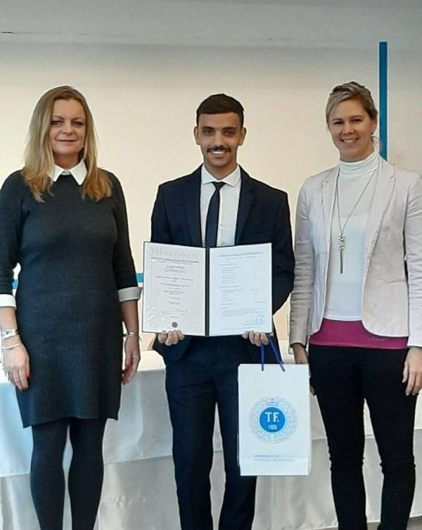 المهايرة خلال حصوله على شهادة التدريب الدولية